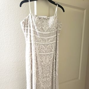 Adrianna papell embroidered dress